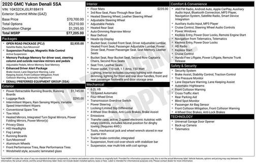 2020 GMC Yukon Denali