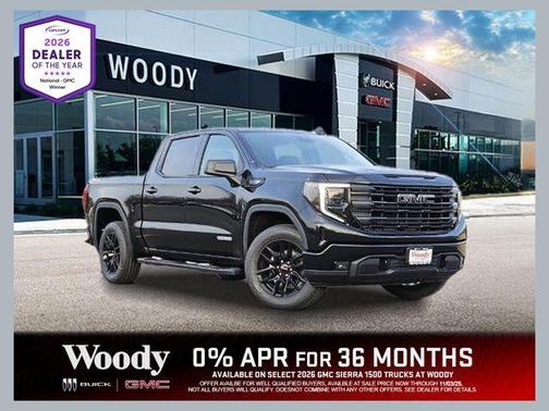 Onyx Black 2026 GMC Sierra 1500 Elevation