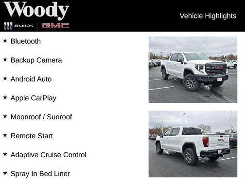 Summit White 2026 GMC Sierra 1500 AT4X