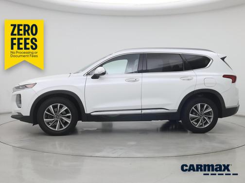 White 2020 Hyundai SANTA FE SEL