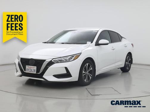 White 2021 Nissan Sentra SV