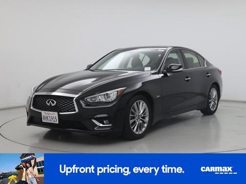 Black 2019 INFINITI Q50 Luxe