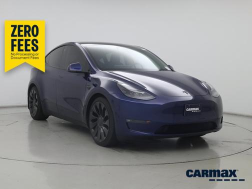 Blue 2021 Tesla Model Y Performance