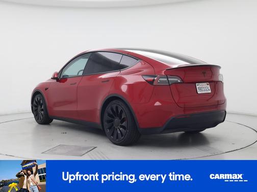 Red 2022 Tesla Model Y Performance
