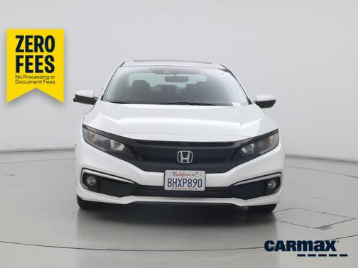 White 2019 Honda Civic EX-L