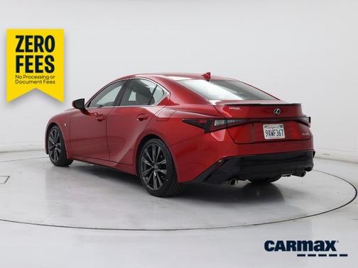 Red 2022 Lexus IS 350 F-Sport