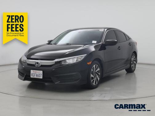 Black 2018 Honda Civic EX