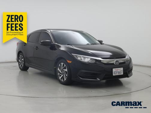 Black 2018 Honda Civic EX