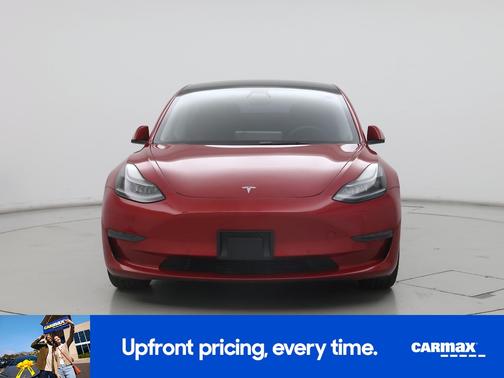 Red 2021 Tesla Model 3 Standard Range Plus