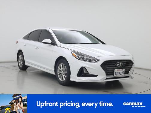 White 2019 Hyundai SONATA SE