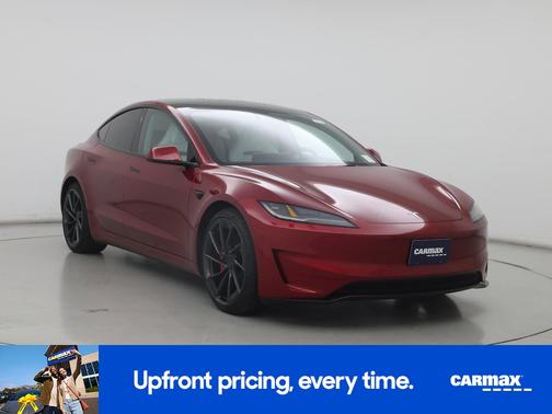 Red 2025 Tesla Model 3 Performance