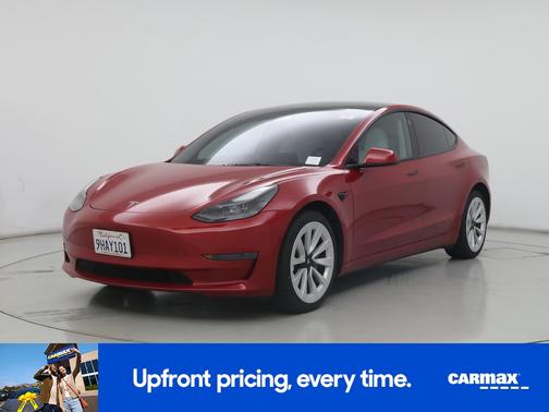Burgundy 2023 Tesla Model 3