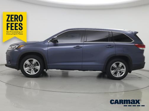 Blue 2017 Toyota Highlander Limited