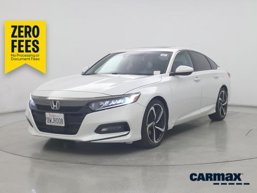 White 2018 Honda Accord Sport