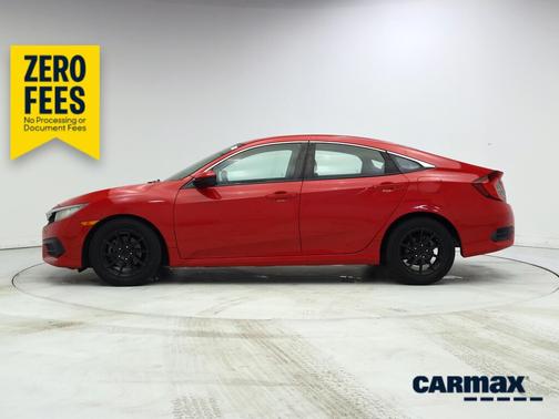 Red 2017 Honda Civic LX