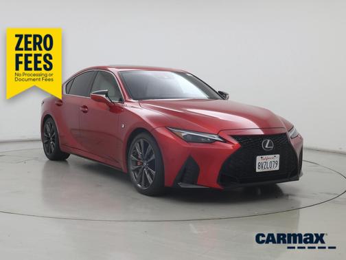 Red 2021 Lexus IS 350 F-Sport