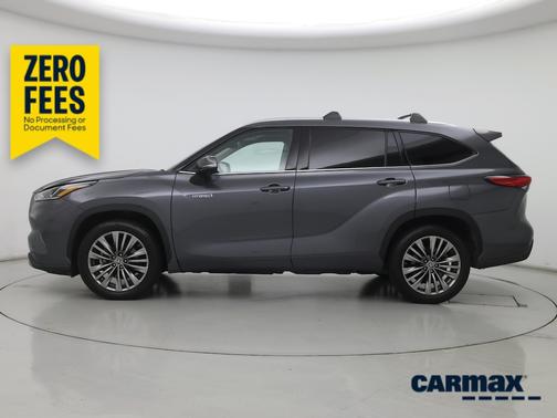 Black 2020 Toyota Highlander Hybrid Platinum