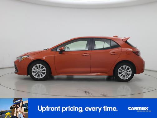 Orange 2025 Toyota Corolla Hatchback SE