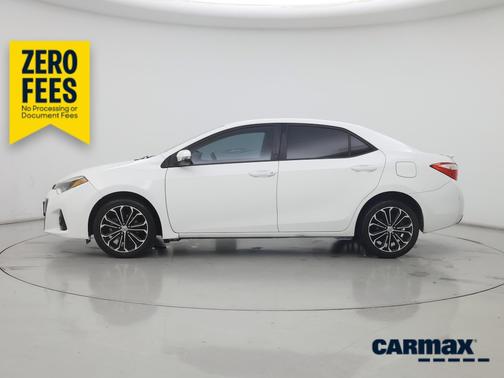 White 2015 Toyota Corolla S