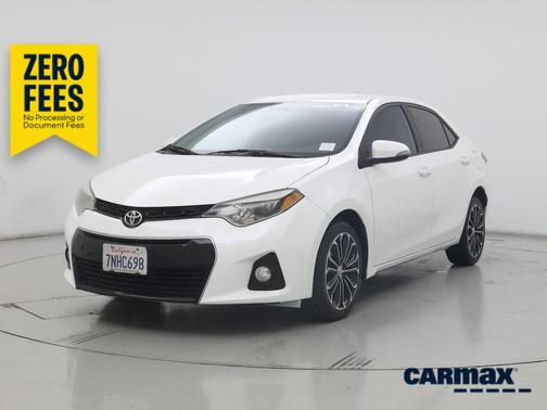 White 2015 Toyota Corolla S