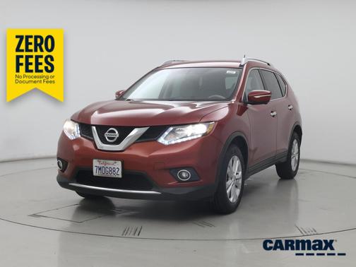 Red 2015 Nissan Rogue SV