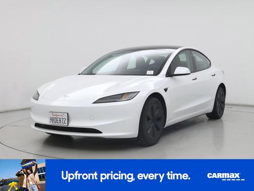 White 2025 Tesla Model 3 Long Range