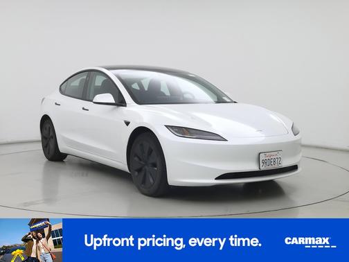 White 2025 Tesla Model 3 Long Range