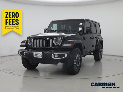 Black 2025 Jeep Wrangler Sahara