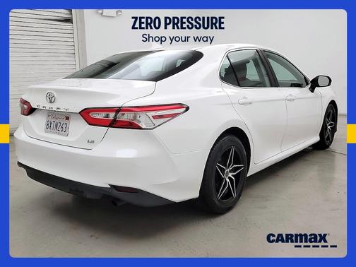 White 2019 Toyota Camry LE