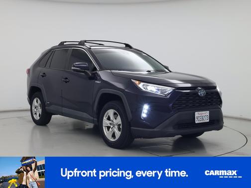 Blue 2021 Toyota RAV4 Hybrid XLE