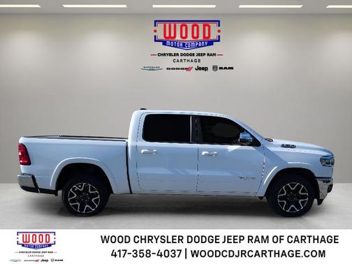 Bright White Clearcoat 2025 RAM 1500 Laramie