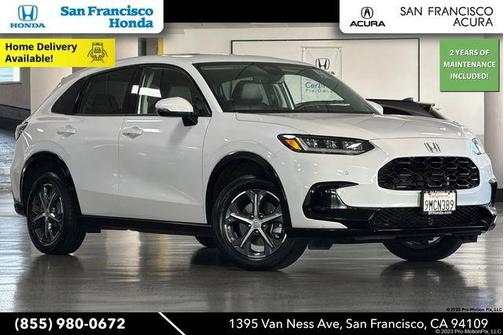 Platinum White Pearl 2024 Honda HR-V EX-L