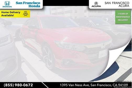 San Marino Red 2022 Honda Accord Sport SE