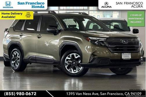 Green Metallic 2025 Subaru Forester Premium