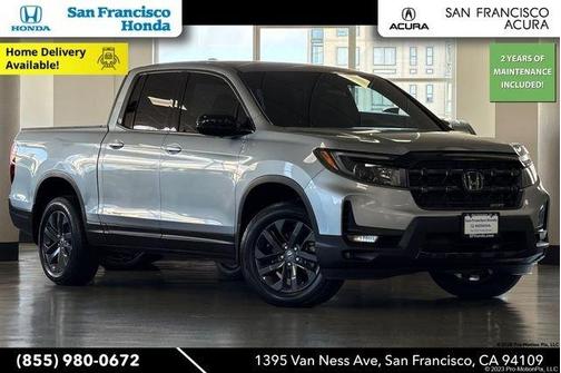 Solar Silver Metallic 2024 Honda Ridgeline Sport