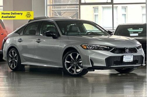 Solar Silver Metallic 2026 Honda Civic Hybrid Sport Touring