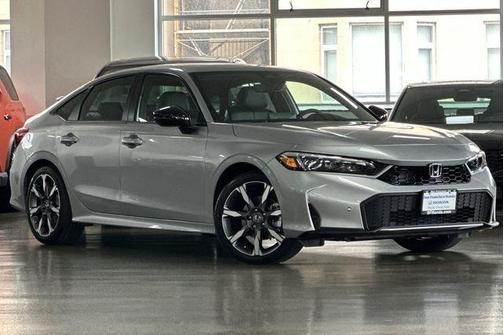 Solar Silver Metallic 2026 Honda Civic Hybrid Sport Touring