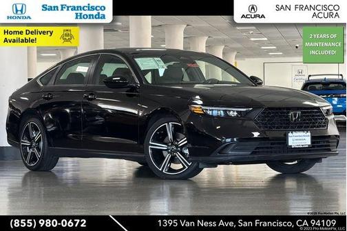 Crystal Black Pearl 2024 Honda Accord Hybrid Sport