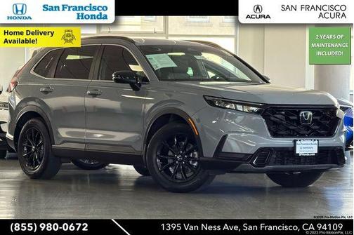 Meteorite Gray Metallic 2025 Honda CR-V Hybrid Sport