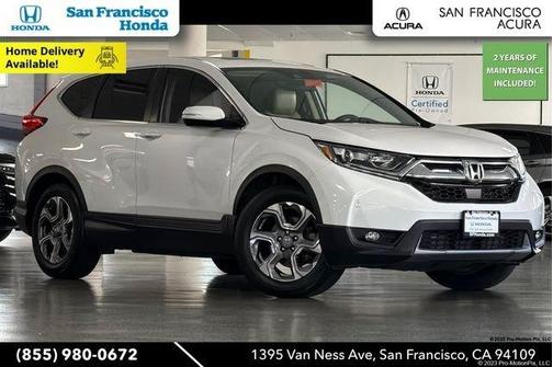 Platinum White Pearl 2019 Honda CR-V EX