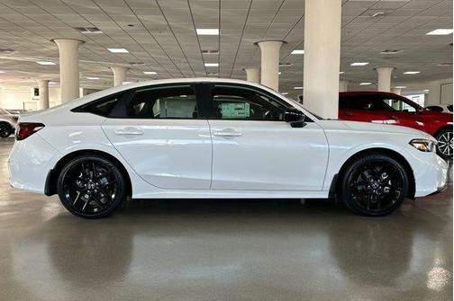 Platinum White Pearl 2026 Honda Civic Hybrid Sport