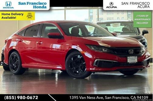 Rallye Red 2020 Honda Civic LX