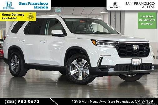 Platinum White Pearl 2025 Honda Pilot EX-L
