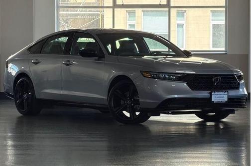 Solar Silver Metallic 2026 Honda Accord Hybrid Sport-L