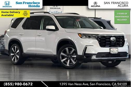 Platinum White Pearl 2025 Honda Pilot Elite