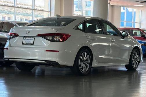 Platinum White Pearl 2024 Honda Civic LX
