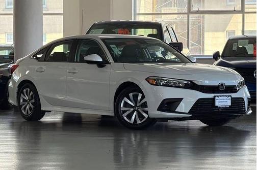 Platinum White Pearl 2024 Honda Civic LX