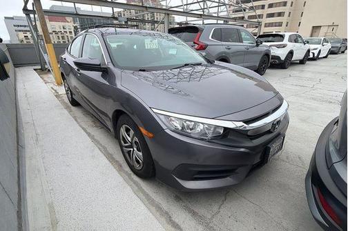 Polished Metal Metallic 2017 Honda Civic LX