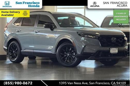 Meteorite Gray Metallic 2025 Honda CR-V Hybrid Sport