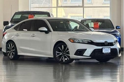 Platinum White Pearl 2022 Honda Civic EX